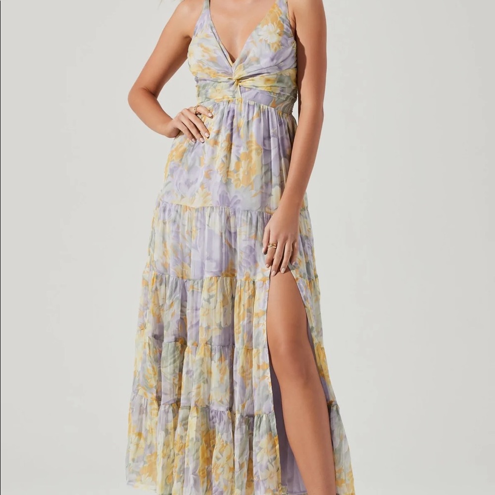ELSA FLORAL TIERED MAXI DRESS
